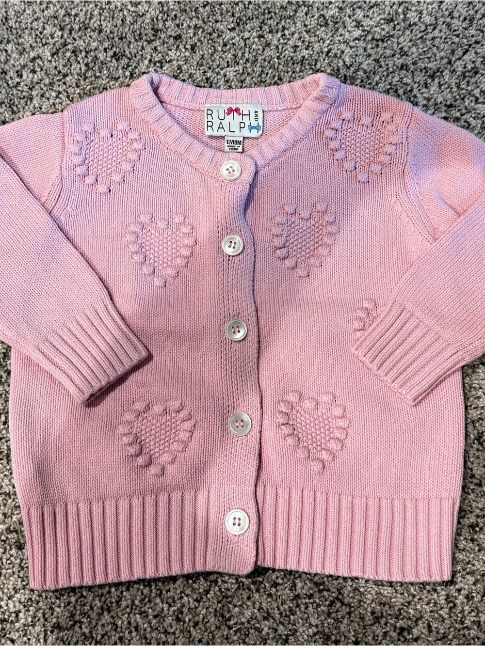 Ruth and Ralph Heart Cardigan